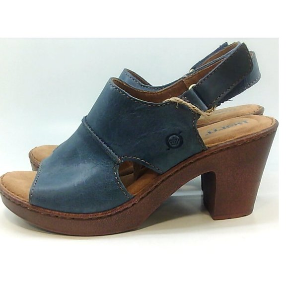 BORN Wekiva Leather Open Toe Ankle Strap sandals - Picture 9 of 11